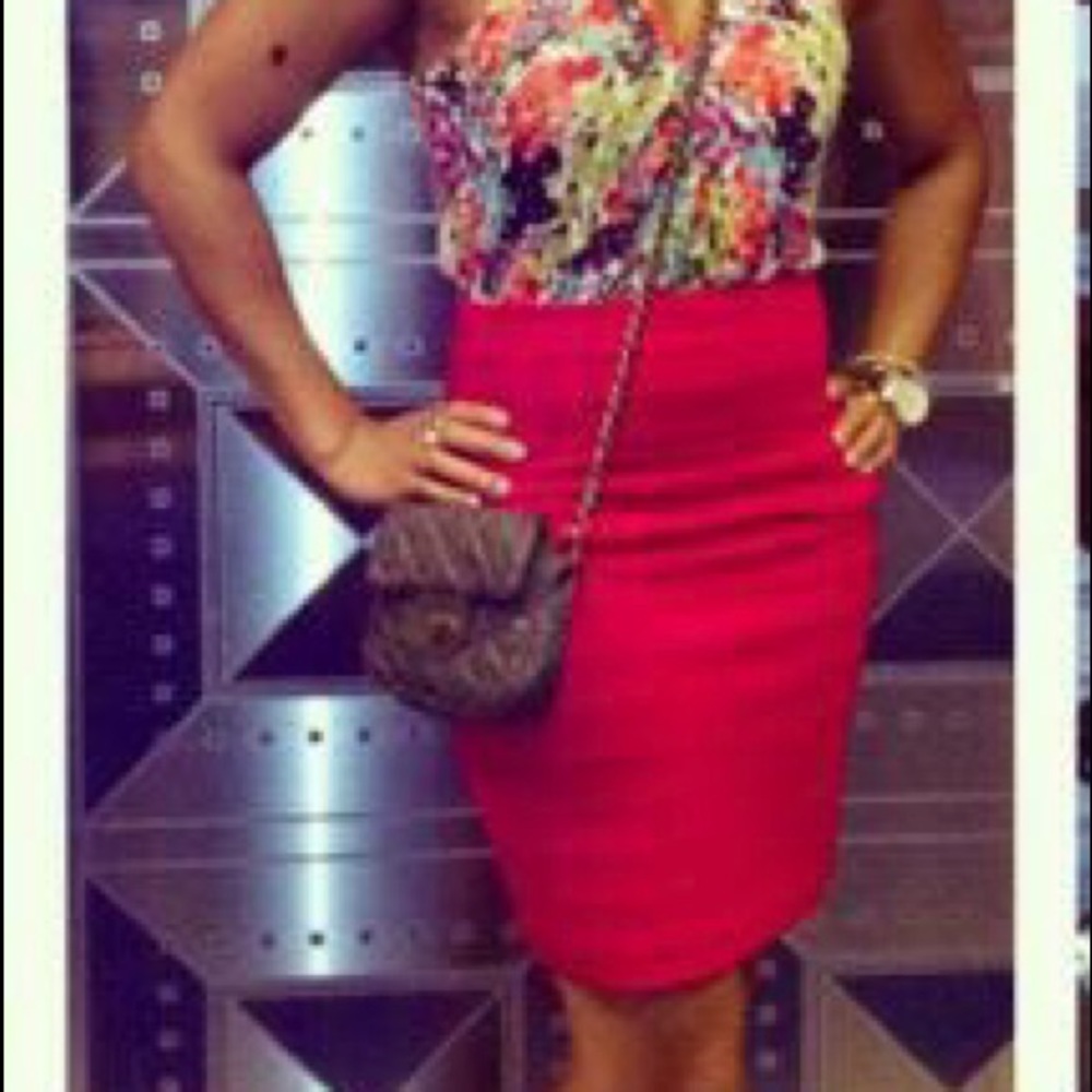 Express bodycon skirt